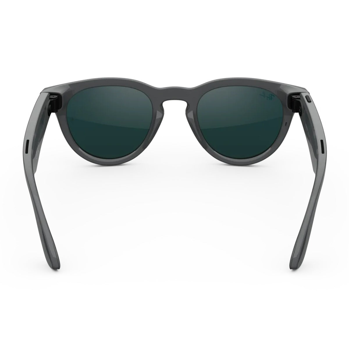 Ray-Ban Meta Headliner Gen 2 - Shiny Asteroid Grey frame with Clear Emerald lenses, angle 3
