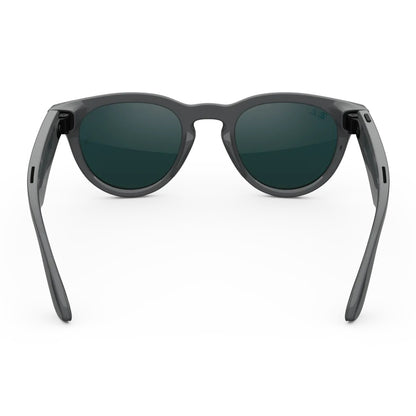 Ray-Ban Meta Headliner Gen 2 - Shiny Asteroid Grey frame with Clear Emerald lenses, angle 3