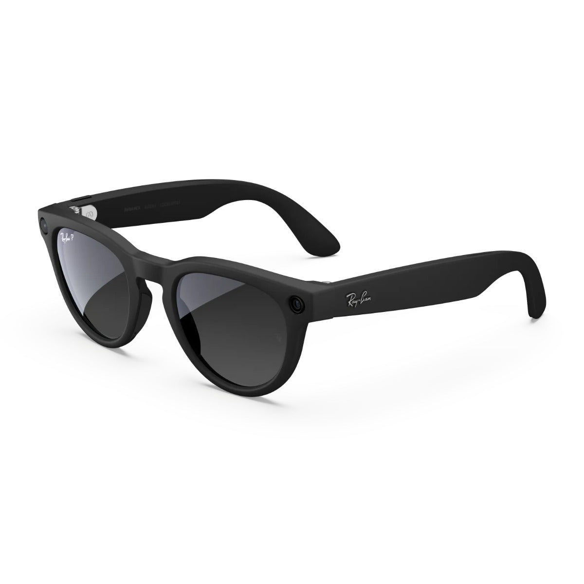 Ray-Ban Meta Headliner Gen 2 - Matte Black frame with Polarized Graphite Gradient lenses, angle 4