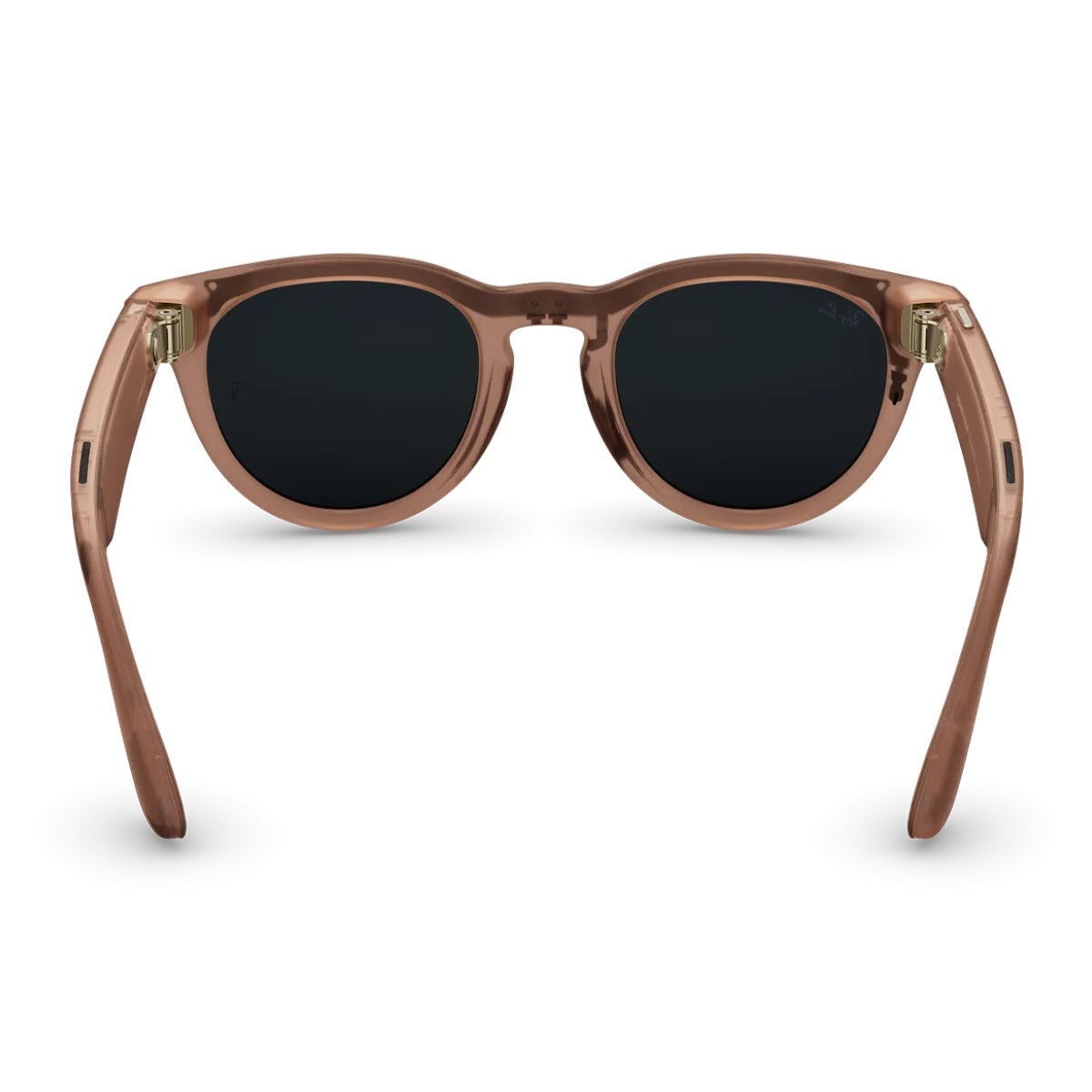 Ray-Ban Meta Headliner Gen 2 - Matte Peach frame with Clear Grey lenses, angle 4