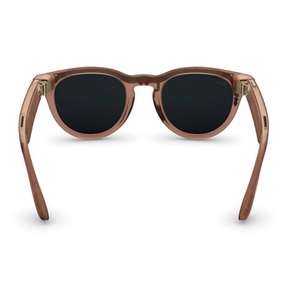 Ray-Ban Meta Headliner Gen 2 - Matte Peach frame with Clear Grey lenses, angle 4