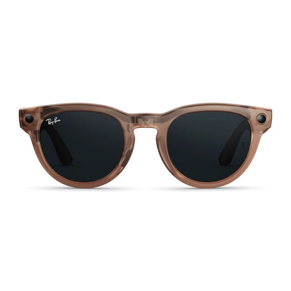 Ray-Ban Meta Headliner Gen 2 - Matte Peach frame with Clear Grey lenses