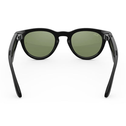 Ray-Ban Meta Headliner Gen 2 - Shiny Black frame with G-15 Green lenses, angle 3