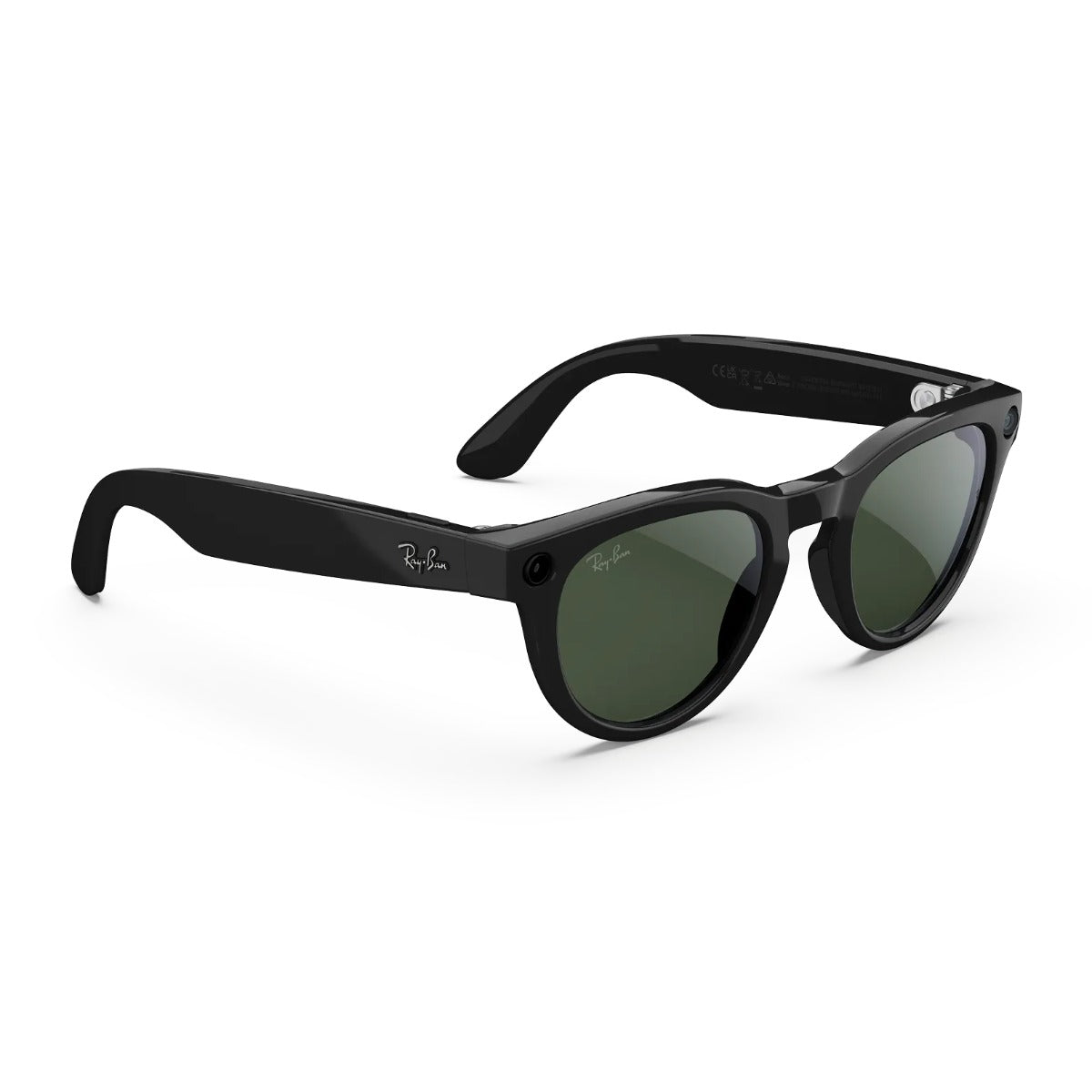 Ray-Ban Meta Headliner Gen 2 - Shiny Black frame with Graphite Green Transitions lenses, angle 2